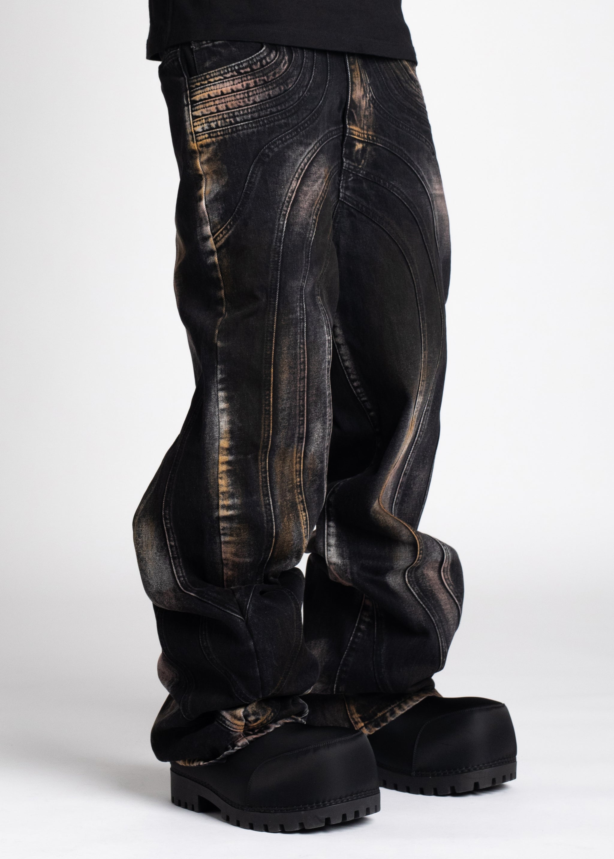 Iron Grey Dirty Denim