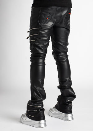 Obsidian Black Demon Leather Pant