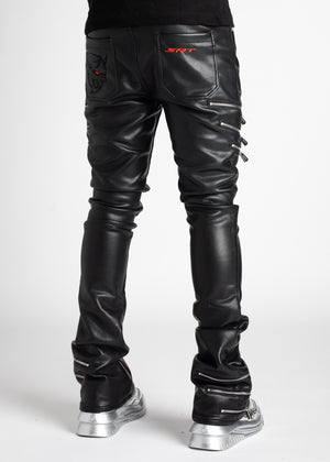 Obsidian Black Demon Leather Pant