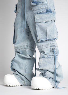 Aqua Blue Convertible Denim - Guapi Clothing