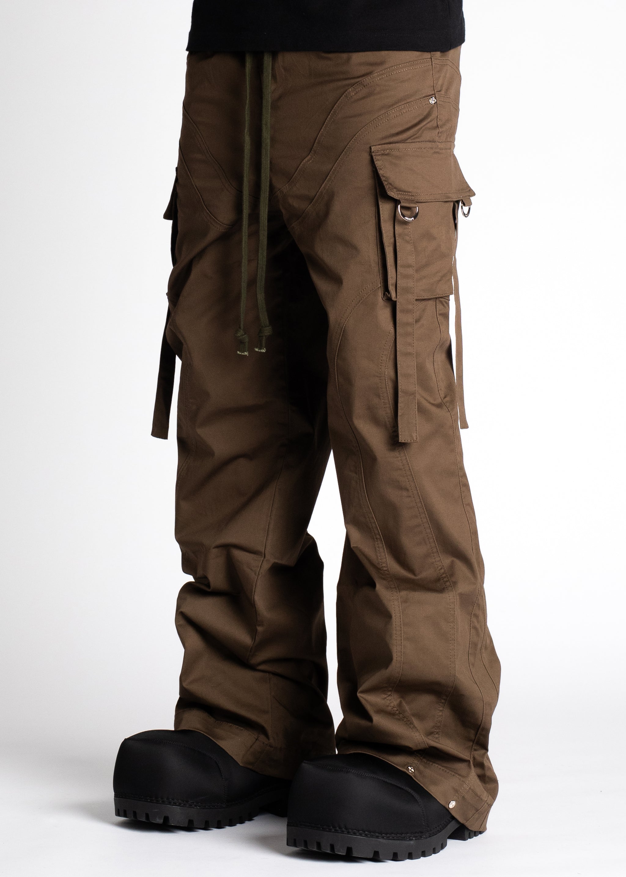 Oak Brown Extra Baggy Cargos