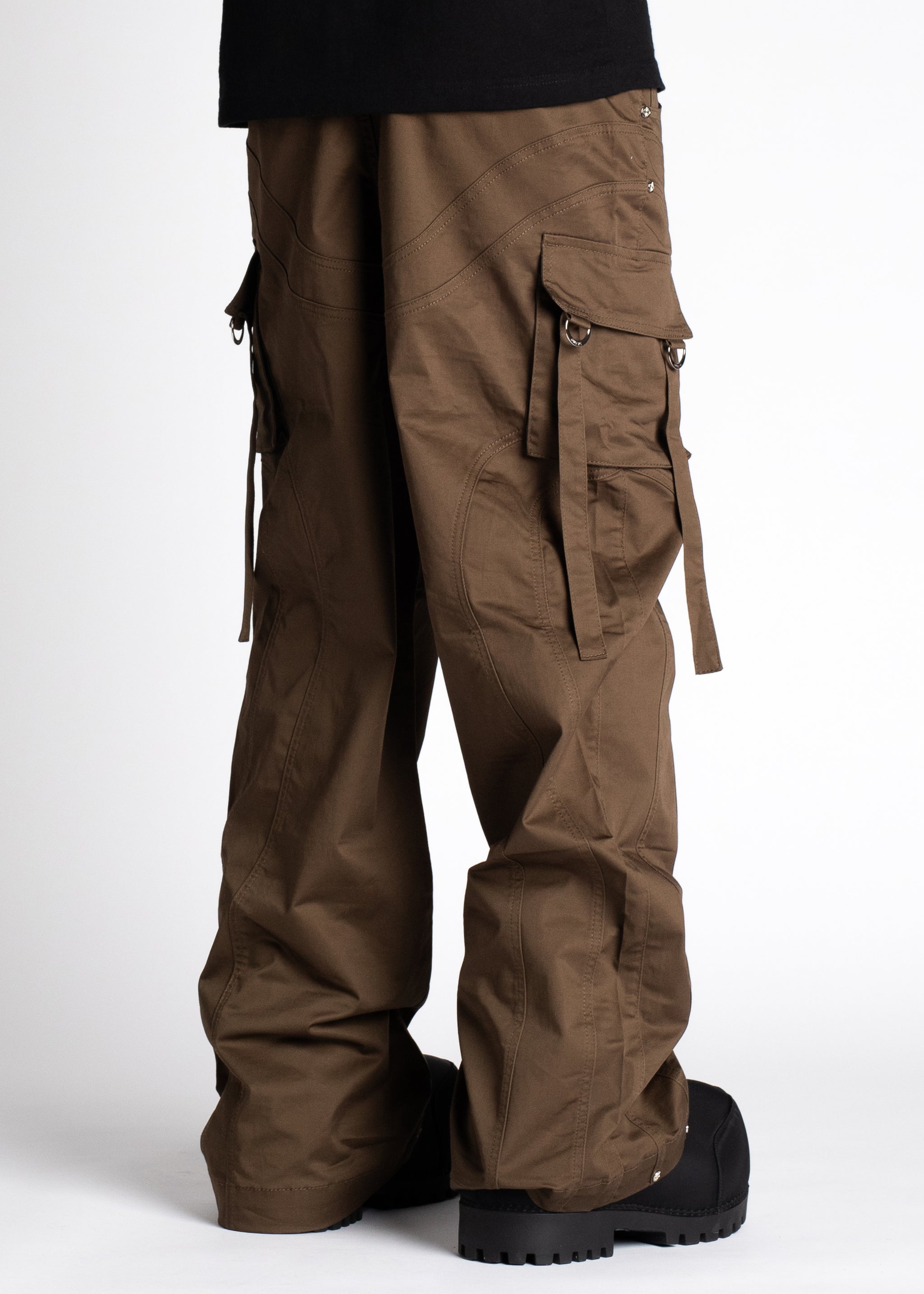 Oak Brown Extra Baggy Cargos