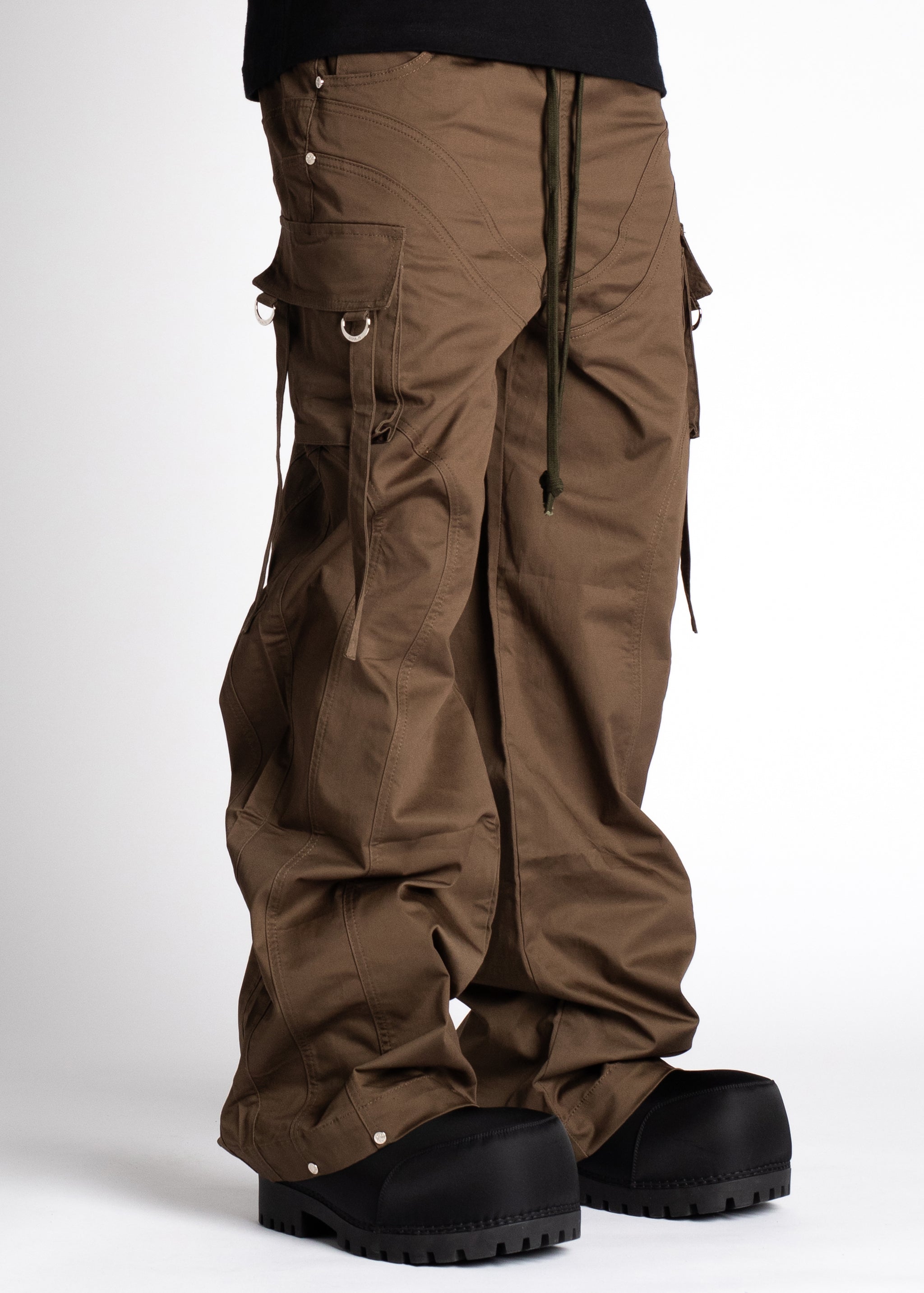 Oak Brown Extra Baggy Cargos