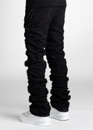 All Black Super Stacked Denim