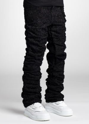 All Black Super Stacked Denim