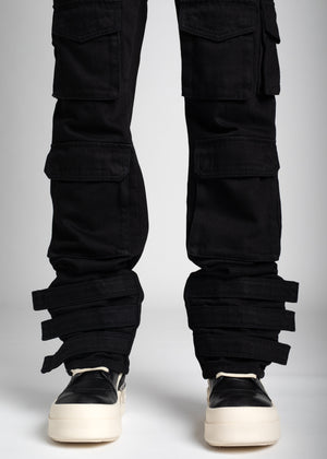 All Black Overall Baggy Denim