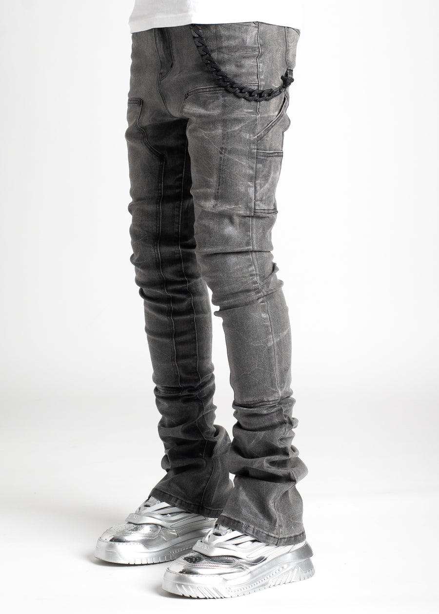 Guapi Denim Obsidian Black Blood Diamond Stacked – Premium Apparel