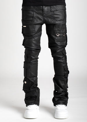 Obsidian Black Tactical Stacked Denim