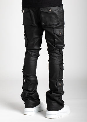 Obsidian Black Tactical Stacked Denim