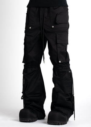 Obsidian Black Extra Baggy Cargos V2