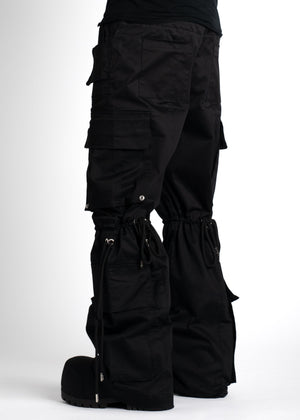 Obsidian Black Extra Baggy Cargos V2