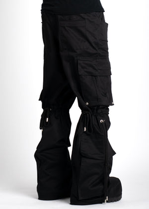 Obsidian Black Extra Baggy Cargos V2