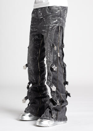 Shadow Grey Waxed Premium Denim