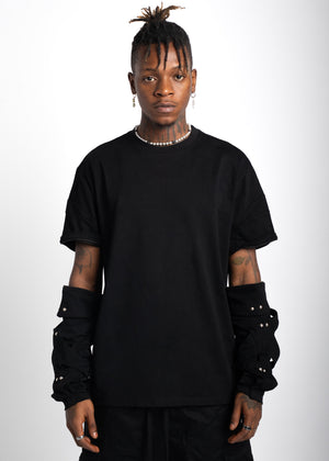 Obsidian Black Long Sleeve Tee