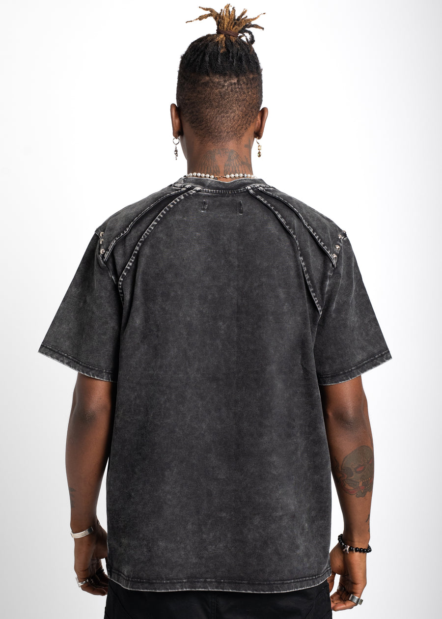 Stone Wash Rivets Tee V1
