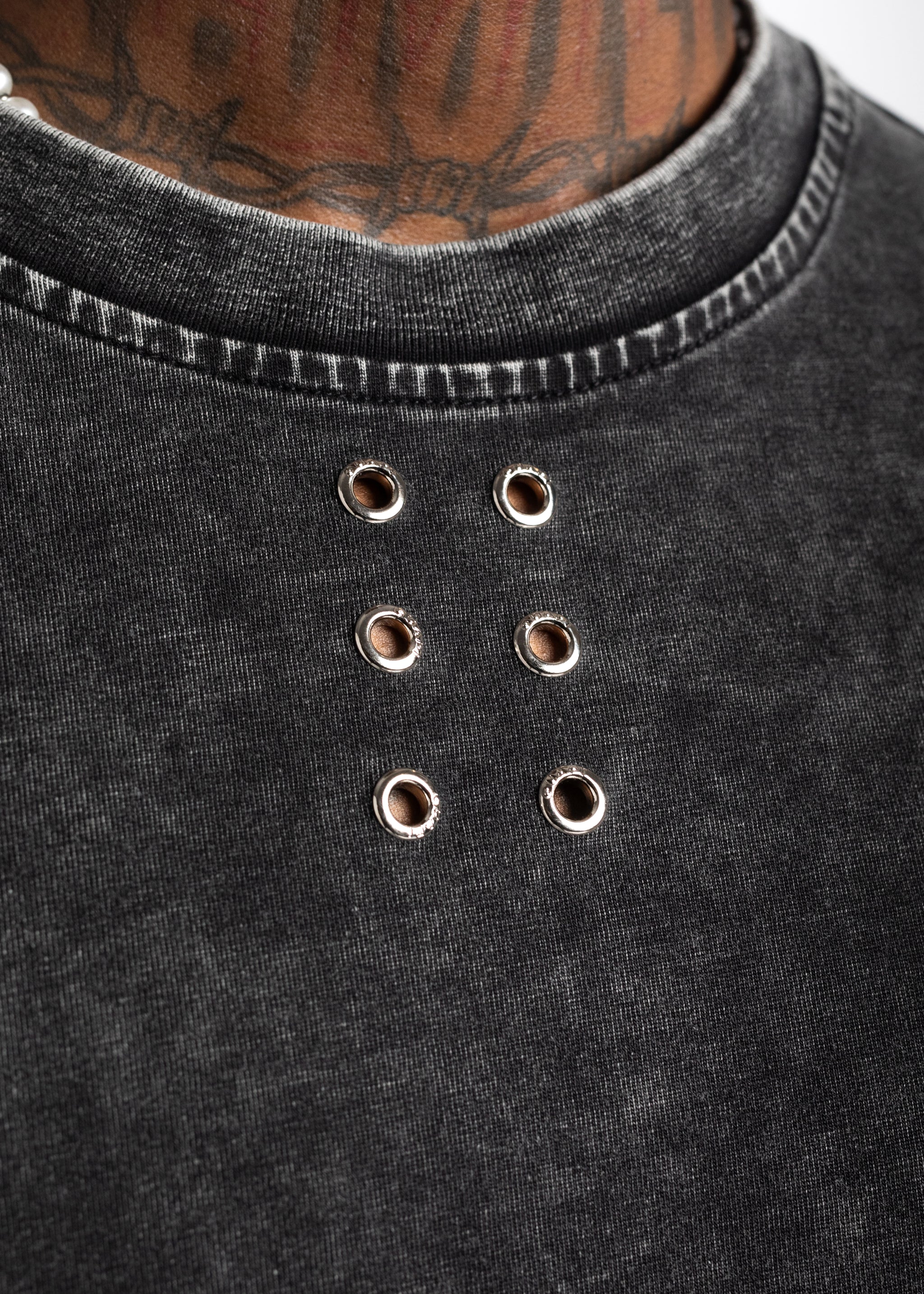 Stone Wash Rivets Tee V1