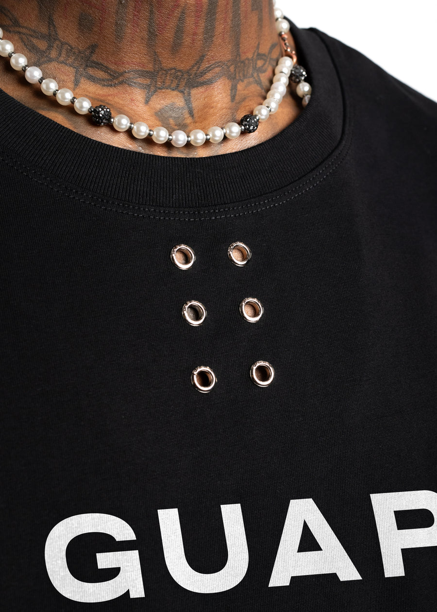 <tc>オブシディアンブラックノースリーブロゴTシャツ</tc>