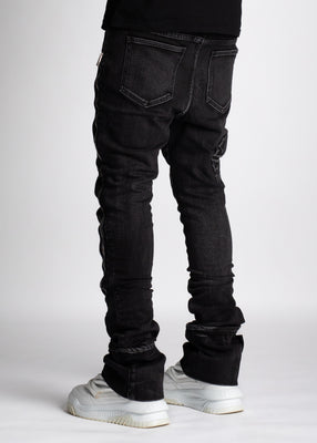 パンツ GUAPI IRON GREY STACKED ZIPPER DENIM 17_DEC-