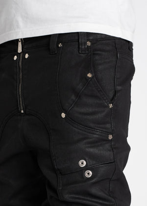 Obsidian Black Waxed Premium Denim V2