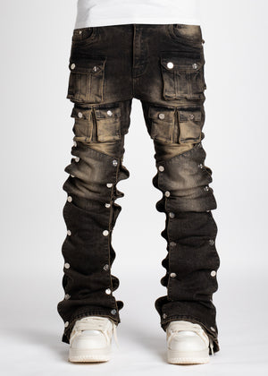 Ash Grey Stacked Premium Denim