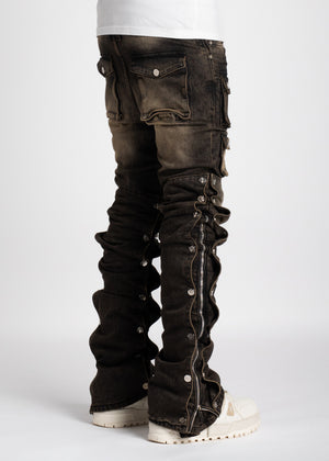 Ash Grey Stacked Premium Denim