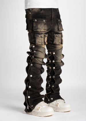 Ash Grey Stacked Premium Denim
