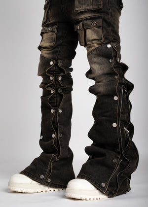 Ash Grey Stacked Premium Denim