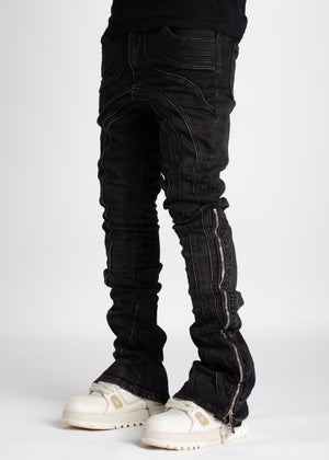 Iron Grey Chain Denim