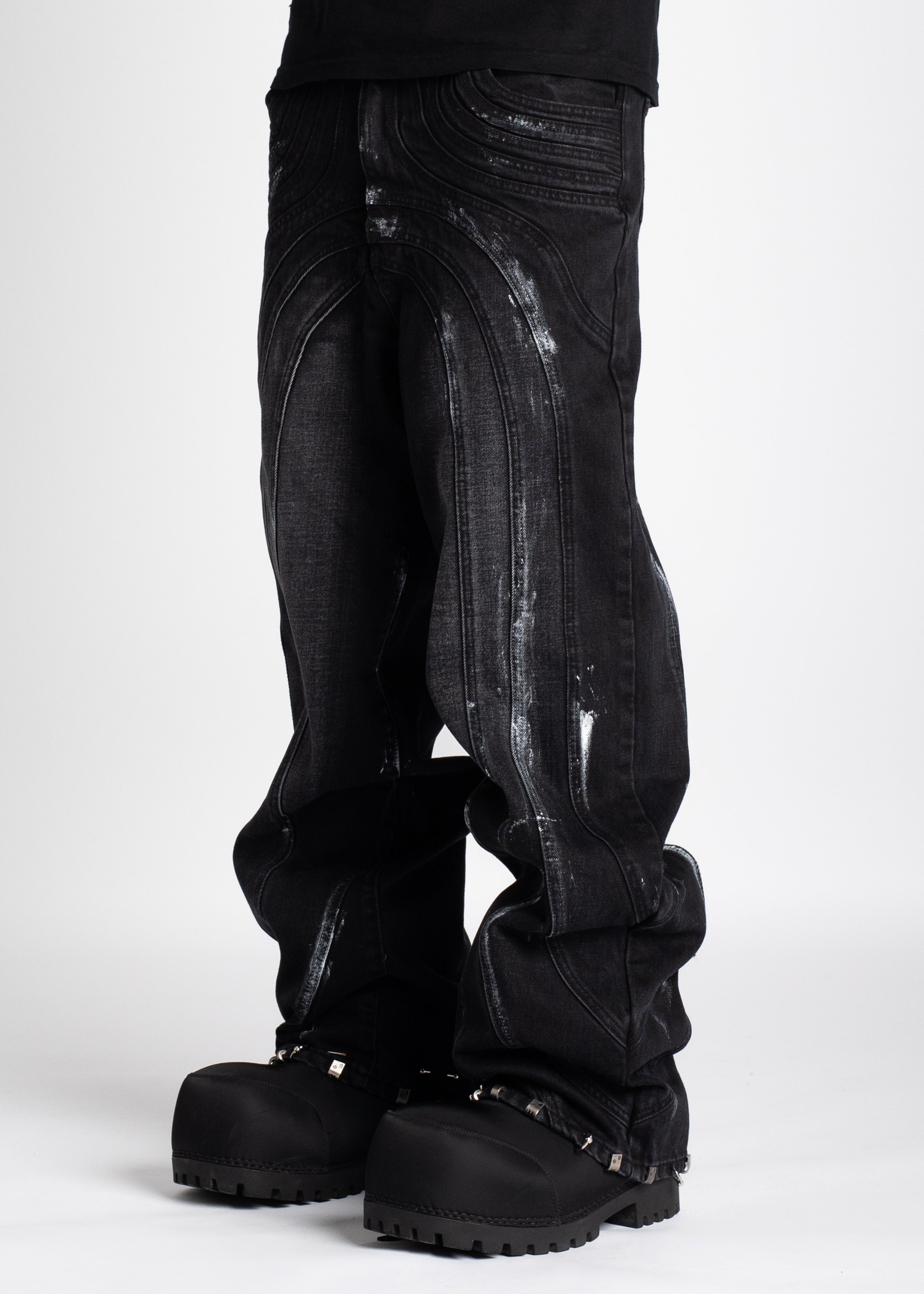 パンツ GUAPI Iron Grey Piercing Denim size28 Iron Grey Piercing Denim – Guapi Clothing