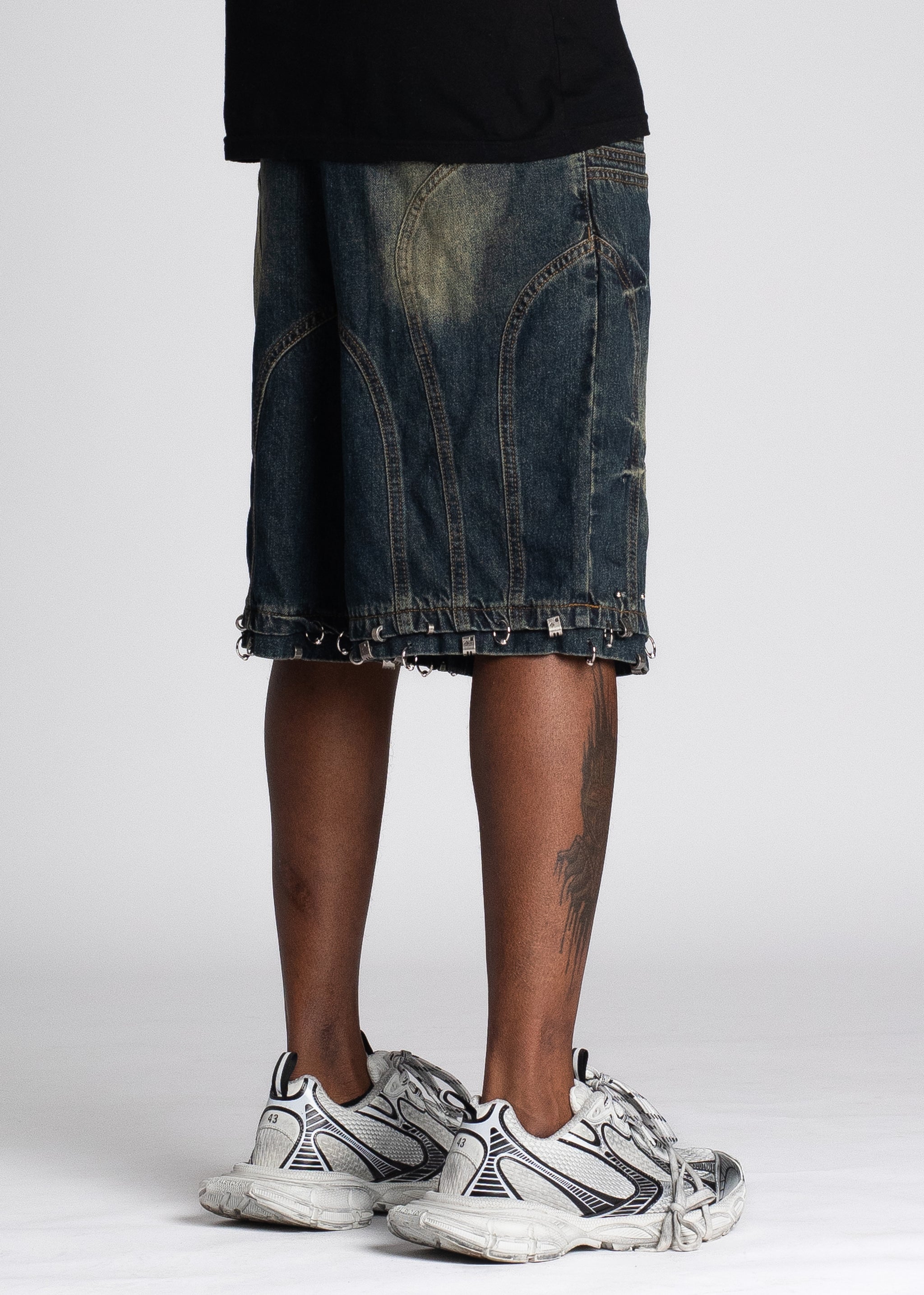 Teal Blue Piercing Shorts