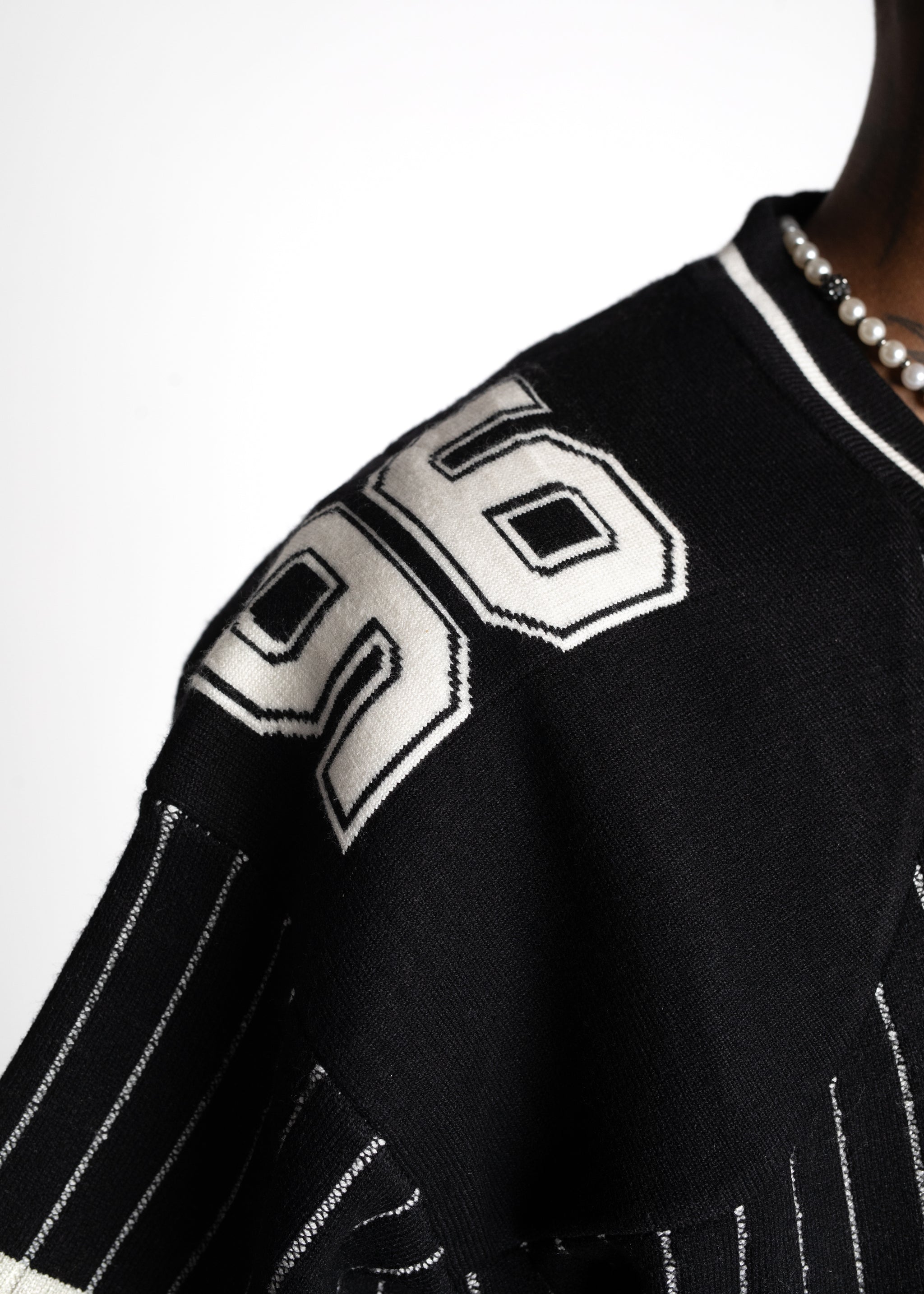 Obsidian Black Football Tee