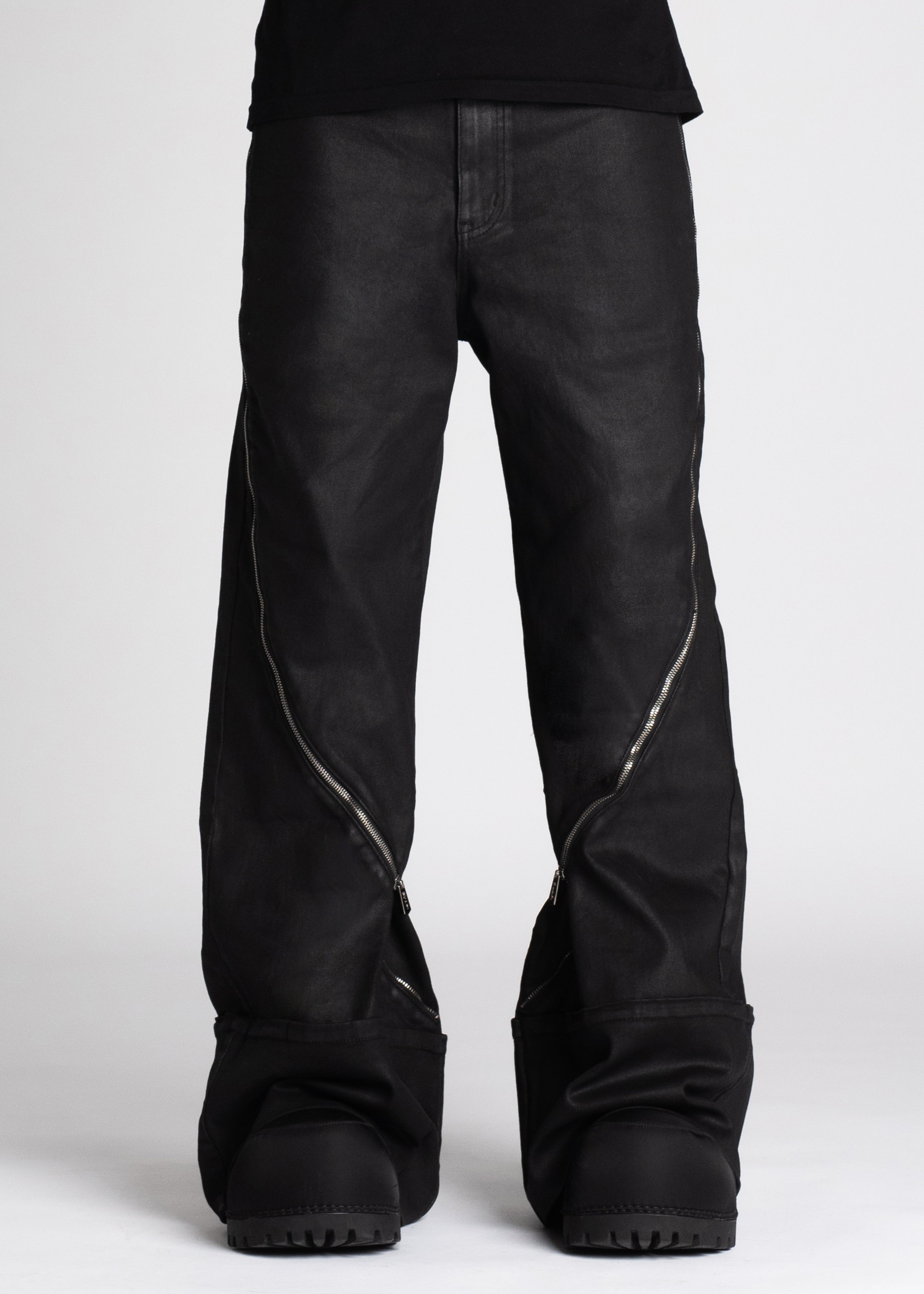 Obsidian Black Waxed Zipper Denim – GUAPI CLOTHING FZ-LLC