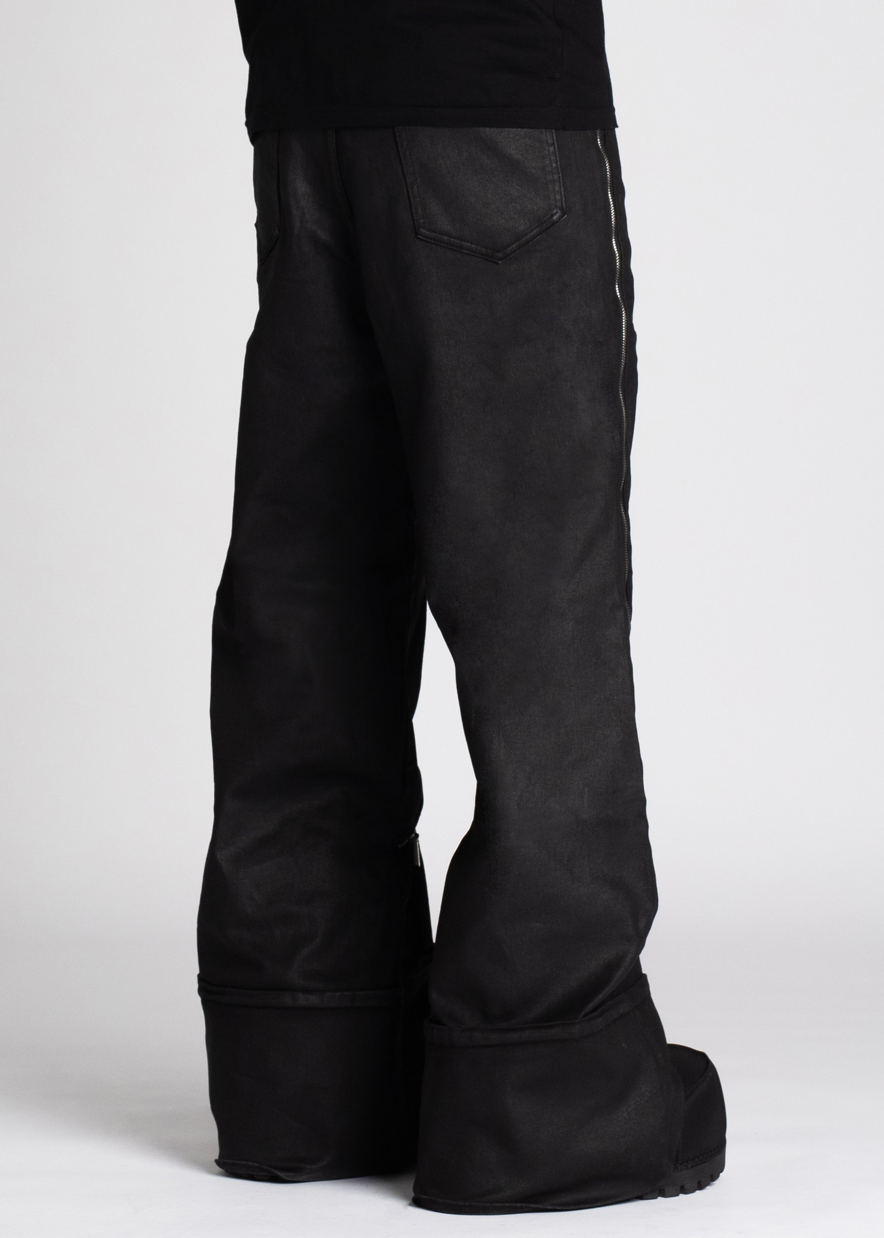 Obsidian Black Waxed Zipper Denim – Guapi Clothing