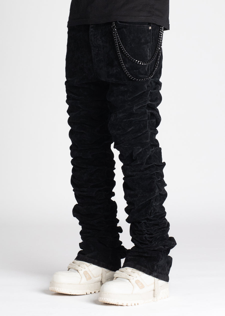 All Black Super Stacked Denim V2
