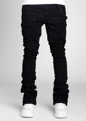 All Black Monogram Denim