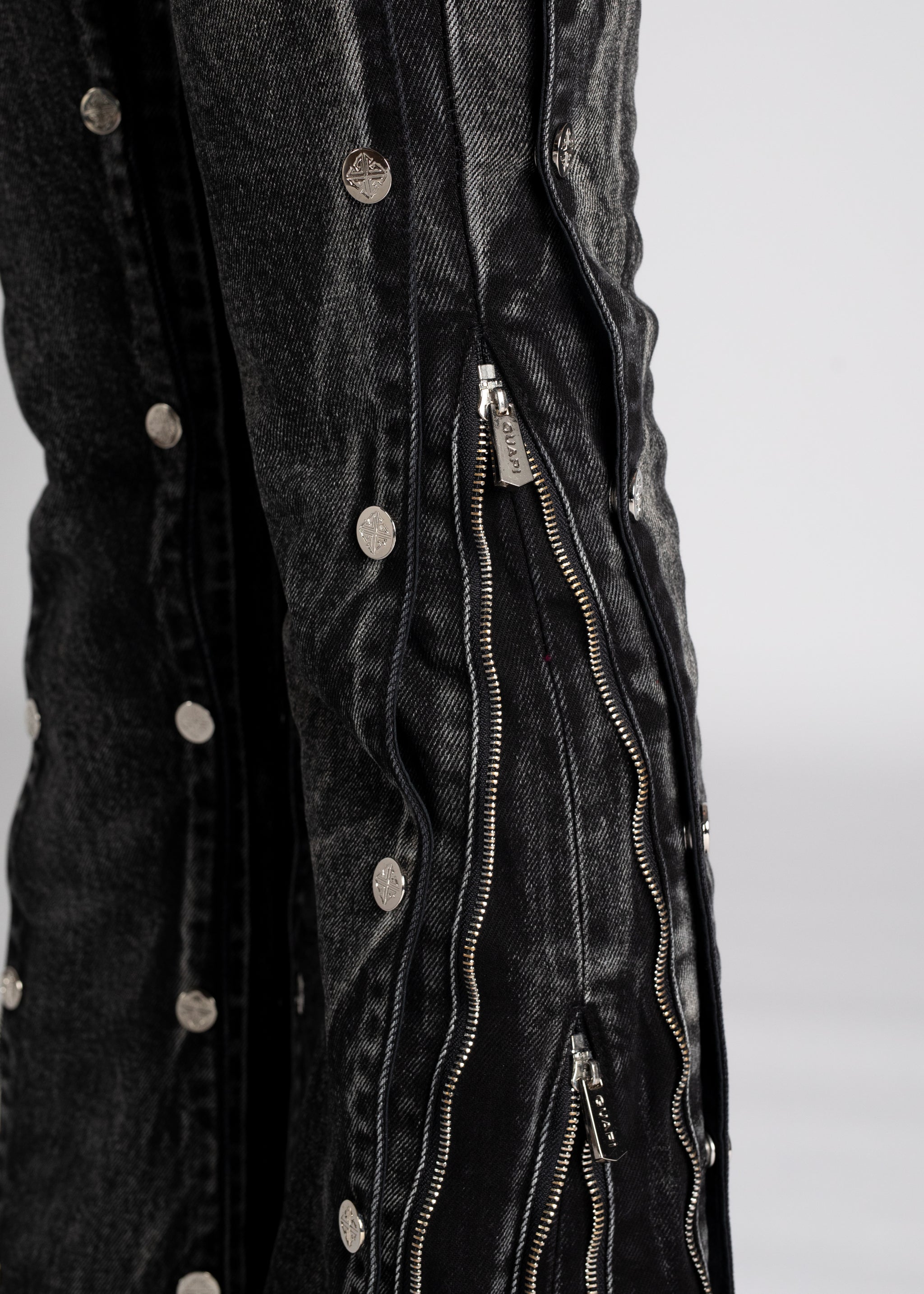 Iron Grey Panels Denim