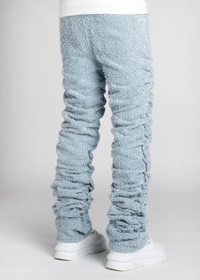 Guapi Cloud Grey Super Stacked Denim 28