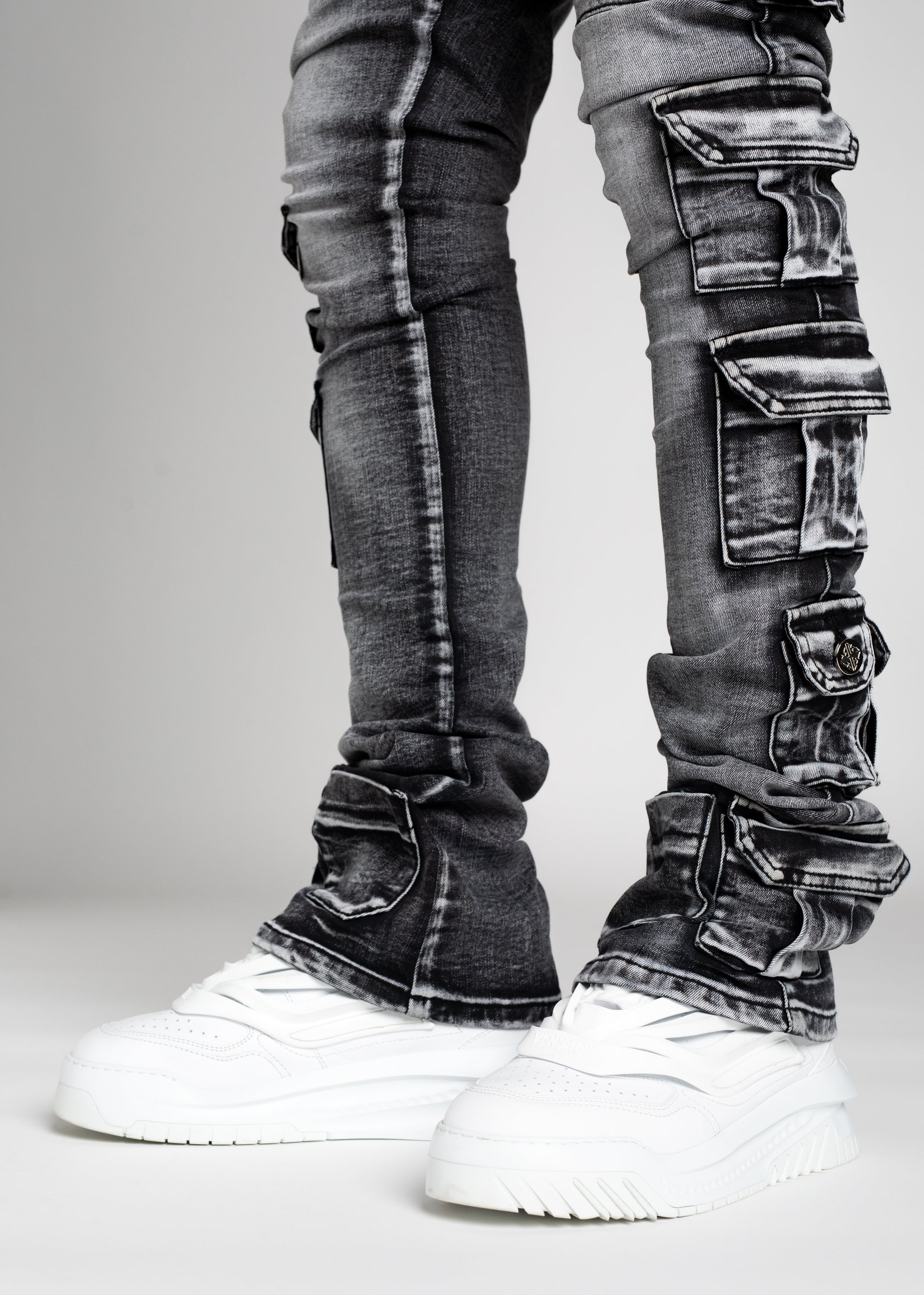 Iron Grey Tactical Stacked Denim