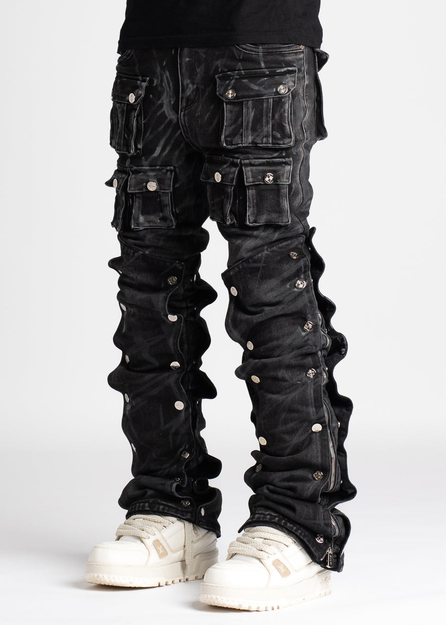 Iron Grey Stacked Premium Denim V3