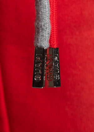 Crimson Red Piercing Sweat Pants