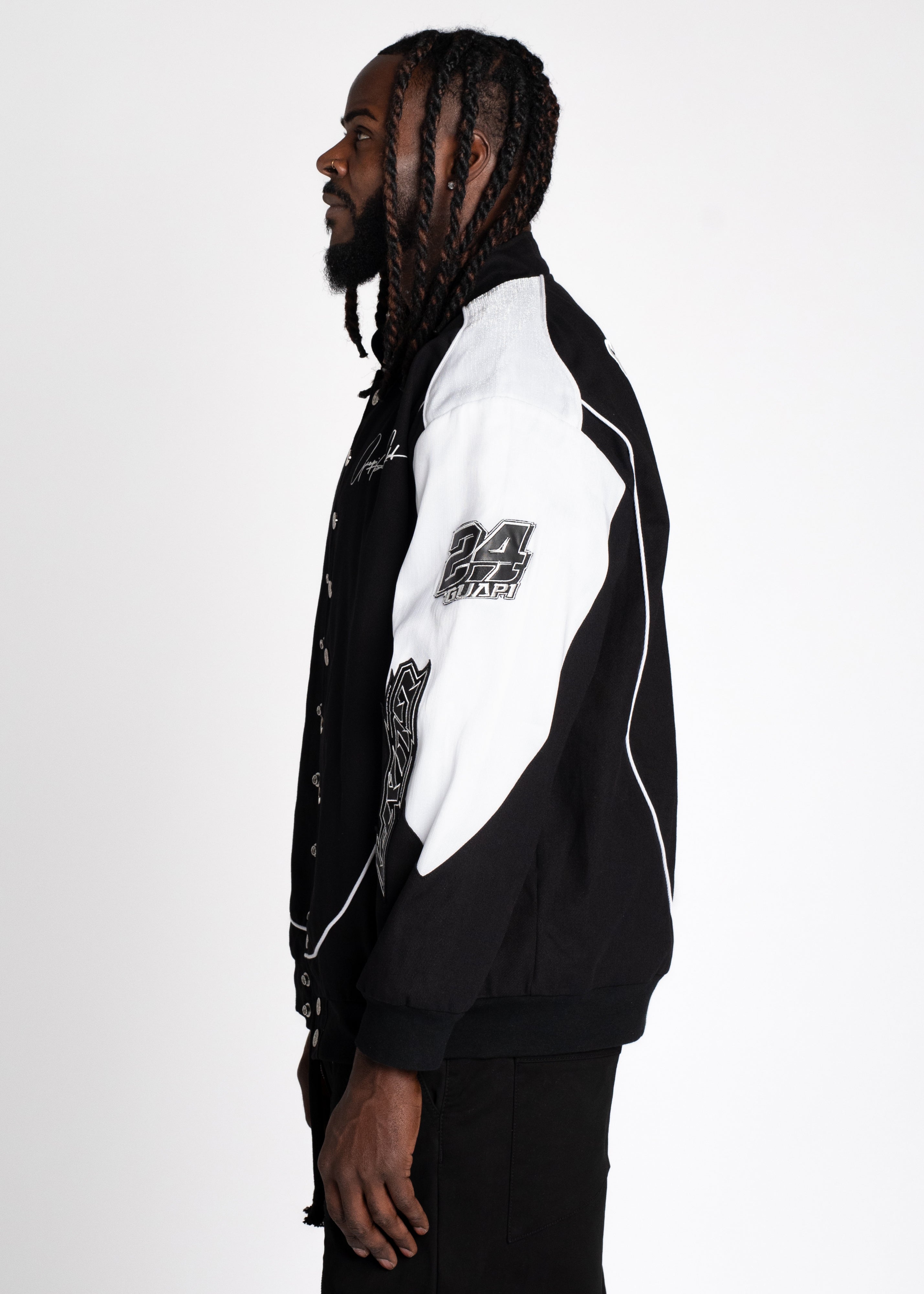 Obsidian Black Racer Jacket – Guapi Clothing
