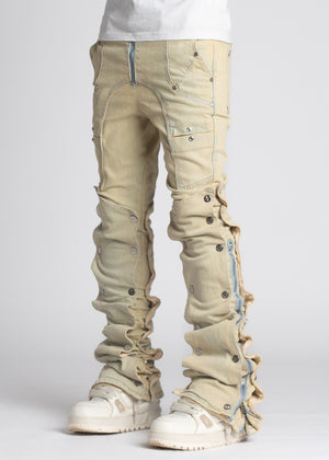 Oyster Stacked Premium Denim