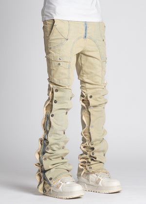 Oyster Stacked Premium Denim