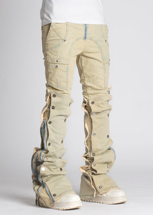 Oyster Stacked Premium Denim