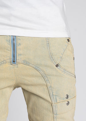 Oyster Stacked Premium Denim