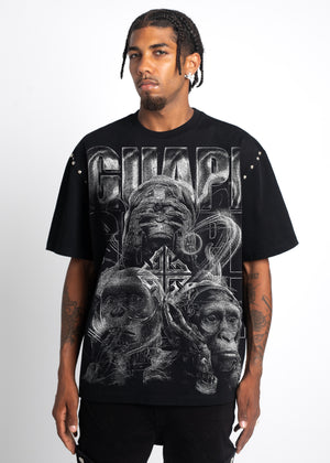 <tc>オブシディアンブラックシーノーイービルTシャツ</tc>