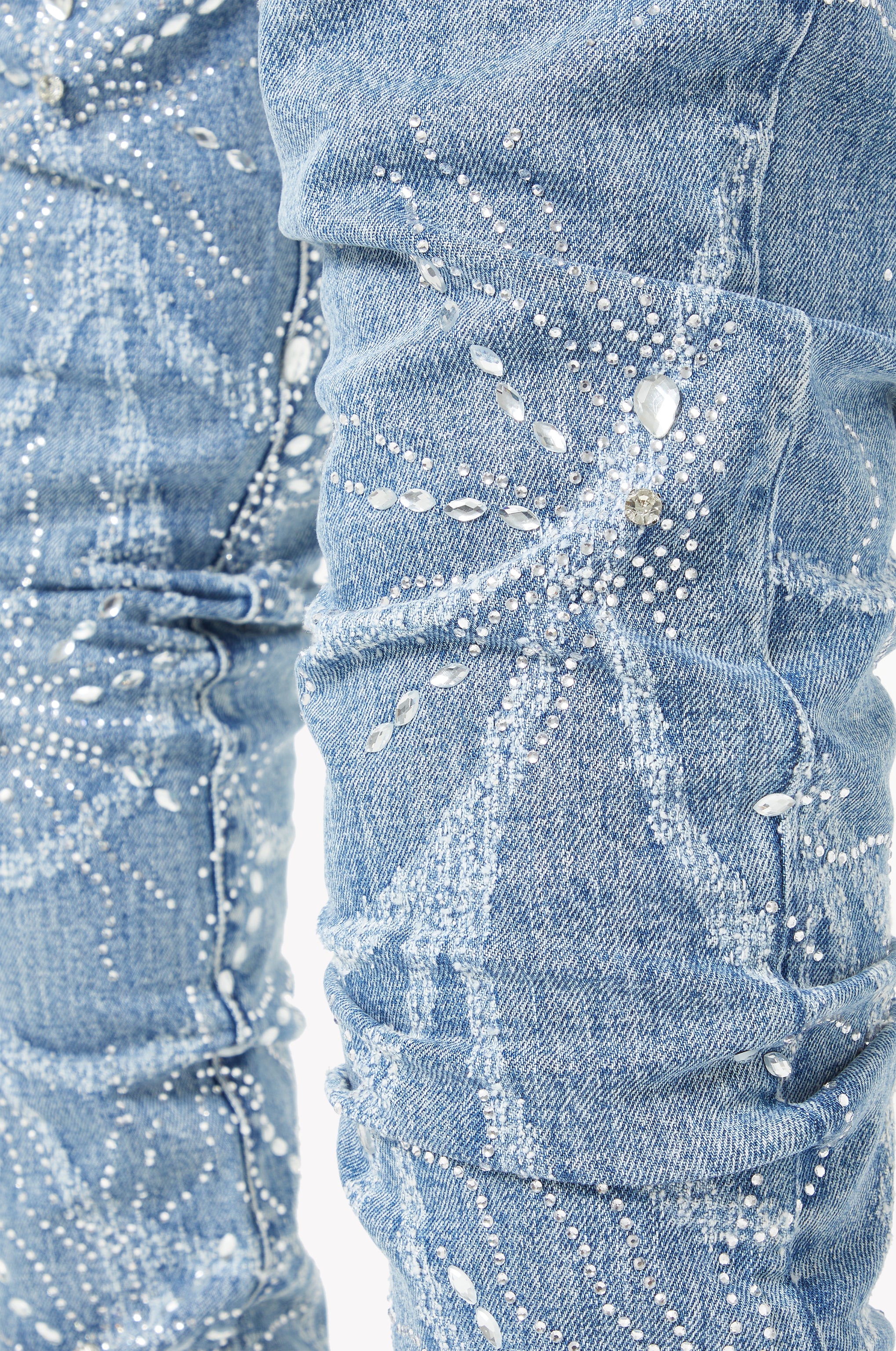 Steel Blue Spider Denim