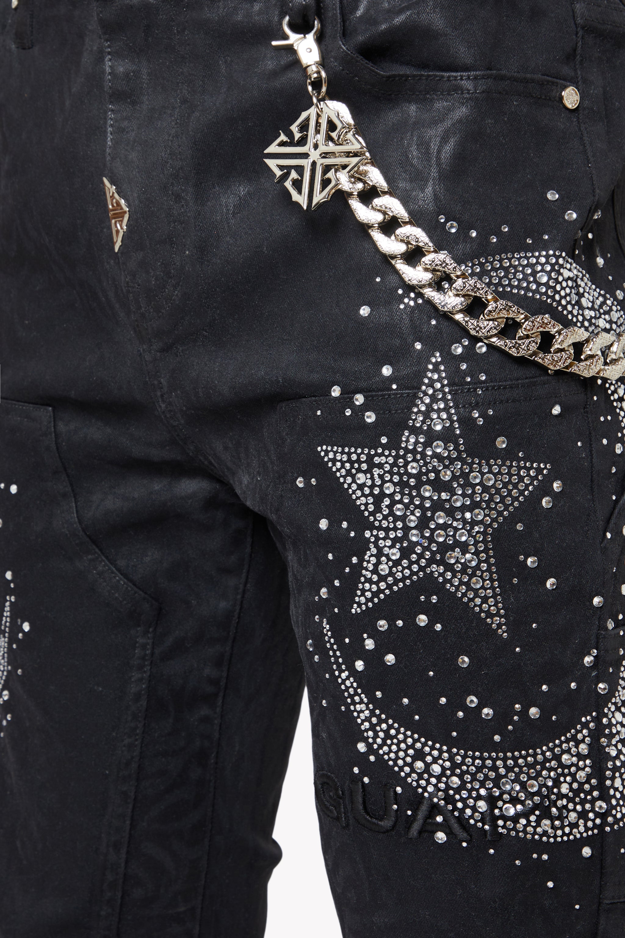 Waxed Calligraphy Denim