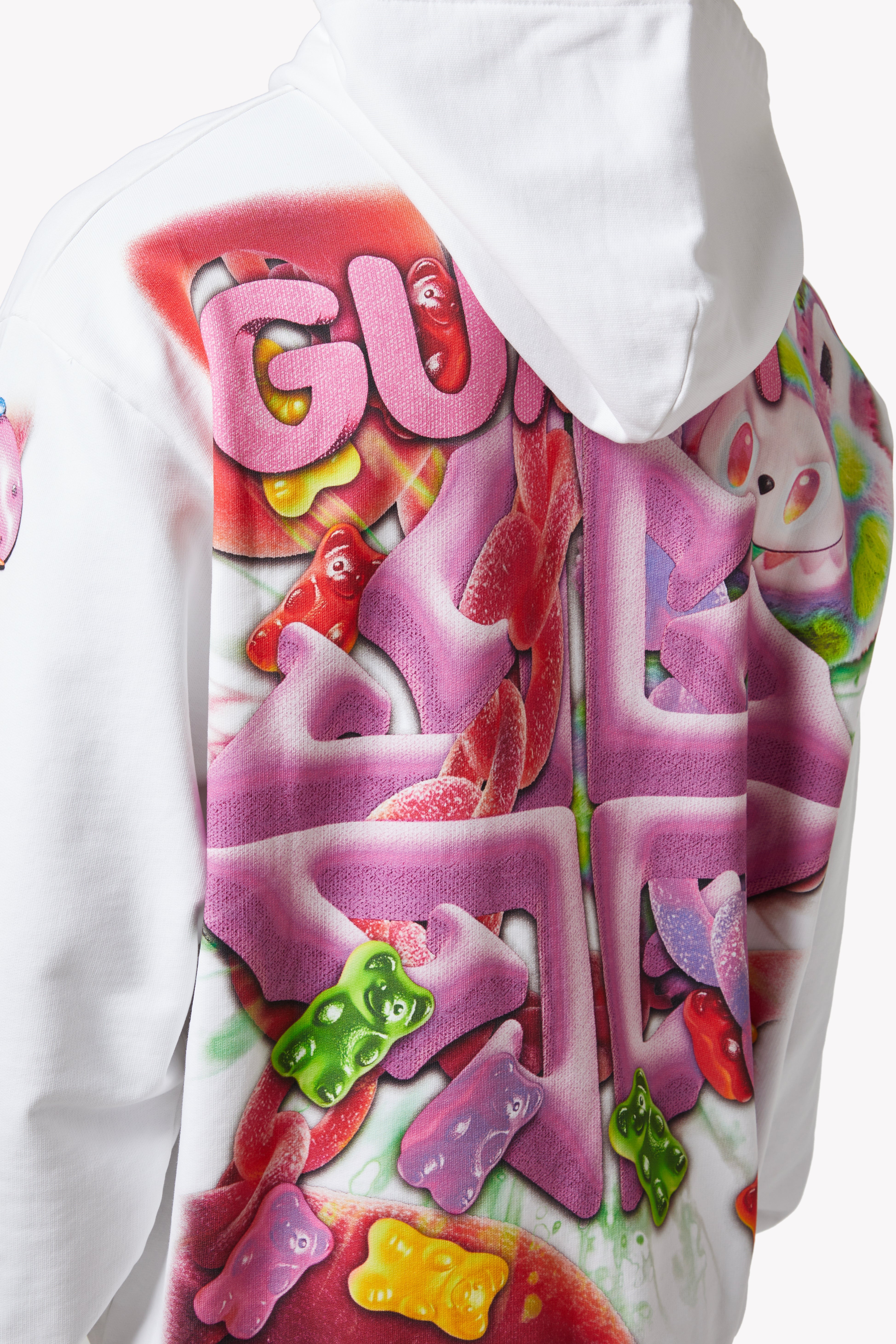 White Candy Riot Hoodie V2 – GUAPI CLOTHING FZ-LLC