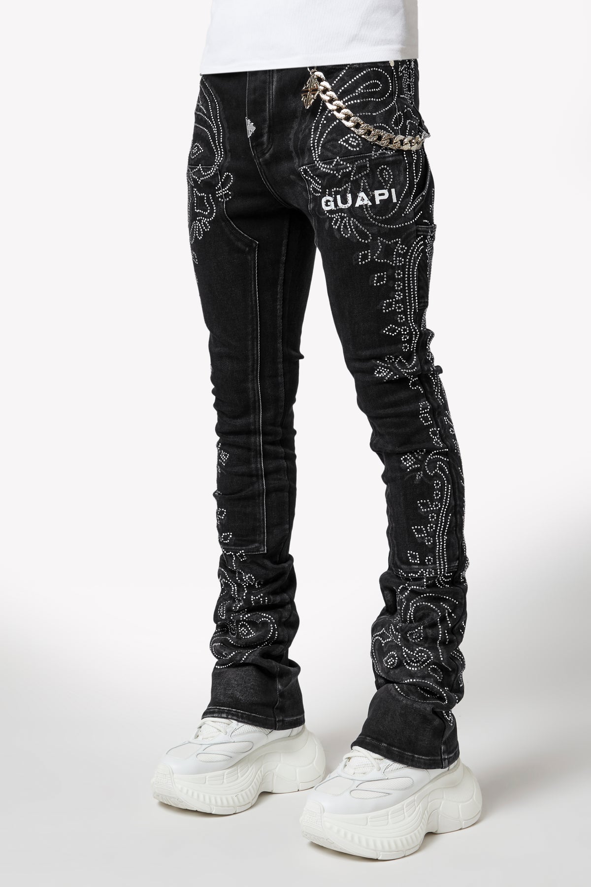 ヴィンテージブラックペイズリーデニム – GUAPI CLOTHING FZ-LLC